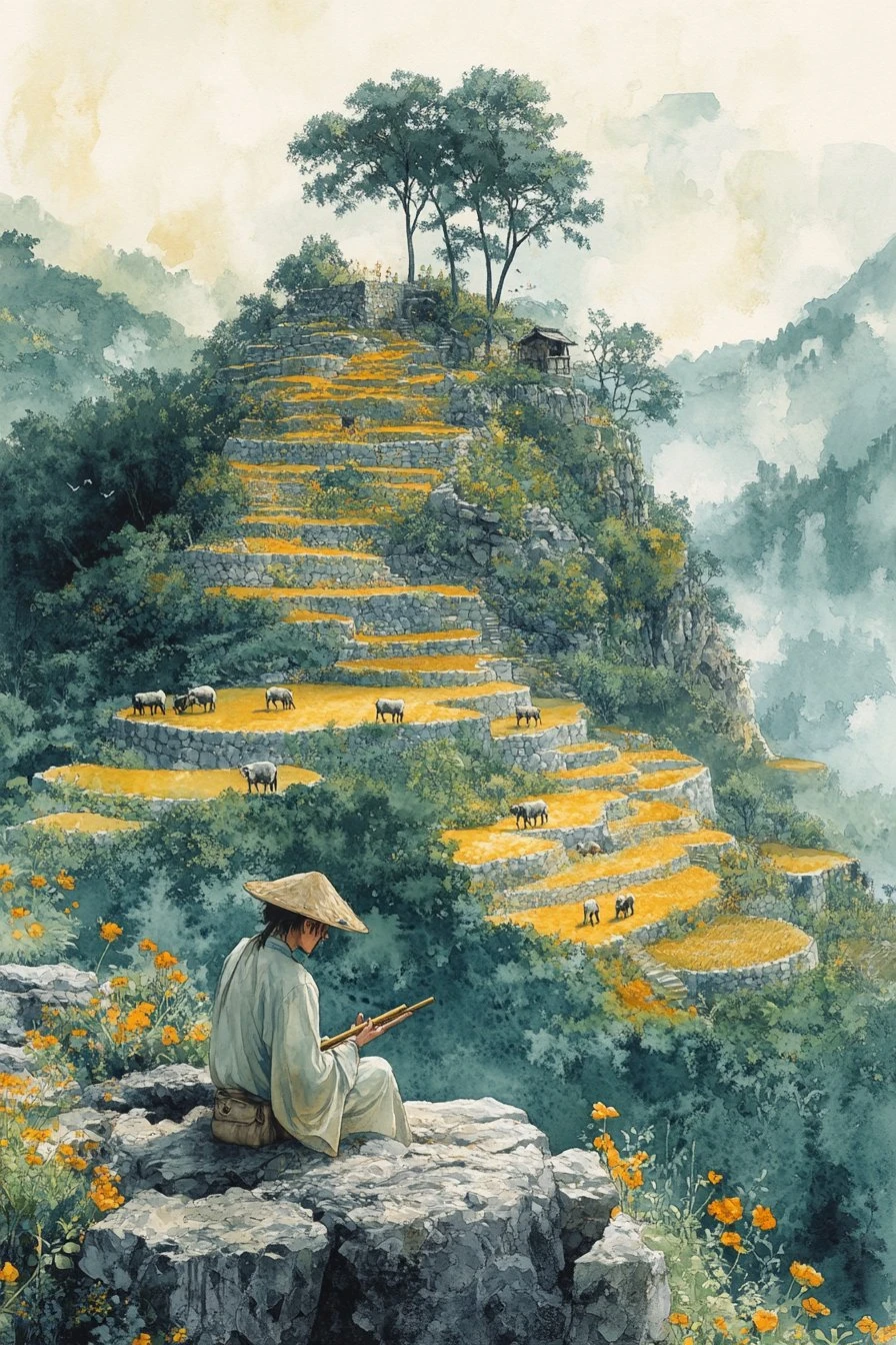 Goat 羊 (未) — Yin Earth. The afternoon.