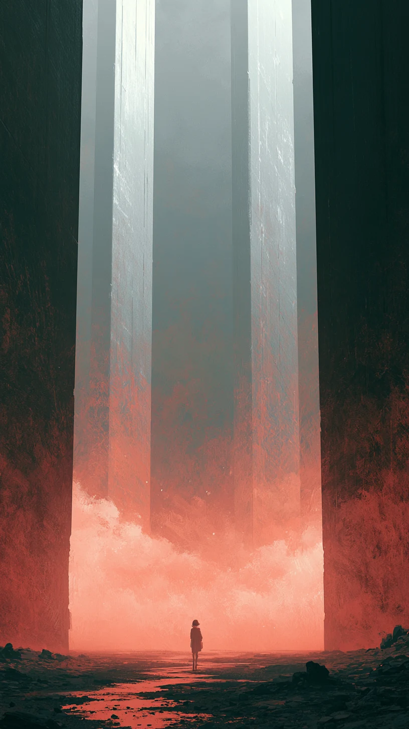 Annual Inverts Natal Pillar 流年反吟 — atmospheric illustration in deep blue and silver, zhiji