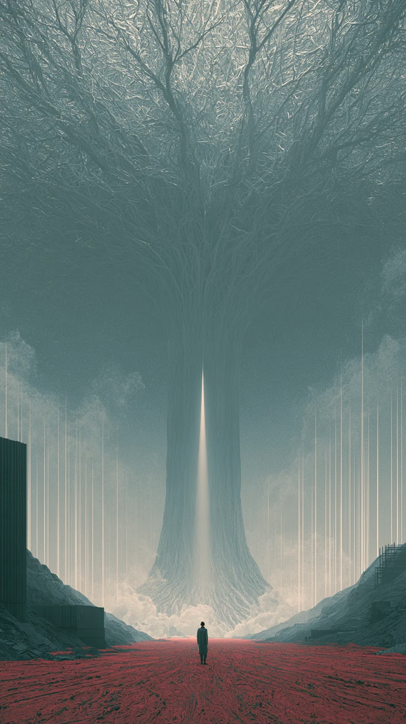 Daily Branch Clashes Current Decade 流日大运冲 — atmospheric illustration in deep blue and silver, zhiji