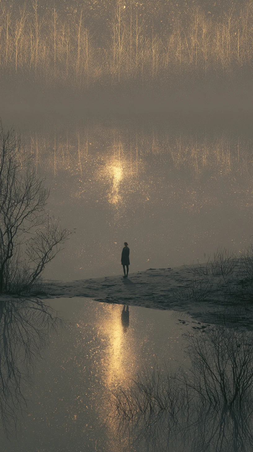 Daily Pillar Repeats Natal Day Pillar 流日伏吟日柱 — atmospheric illustration in deep blue and silver, zhiji