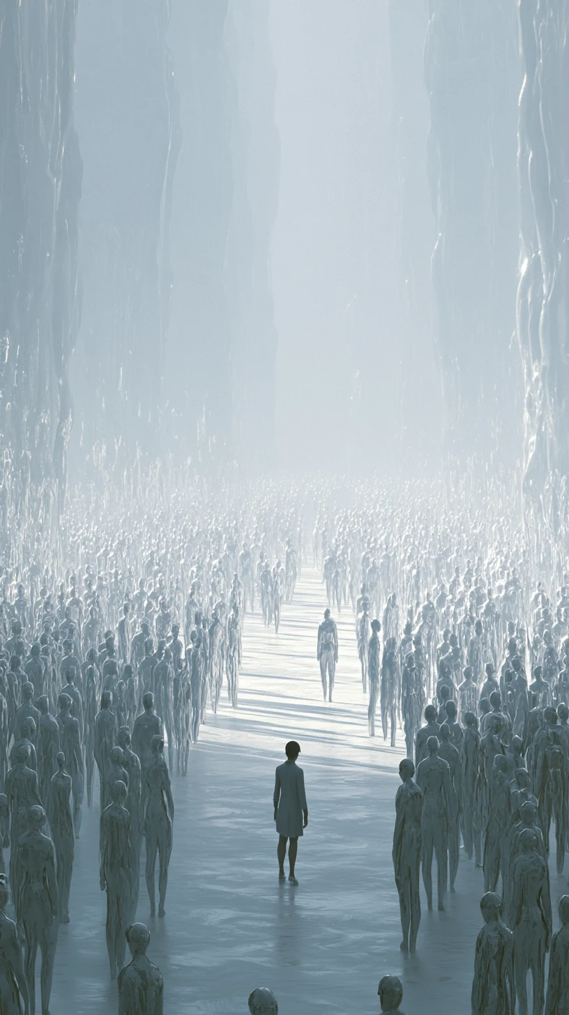 Heavy Peer Architecture 比劫旺 — atmospheric illustration in deep blue and silver, zhiji