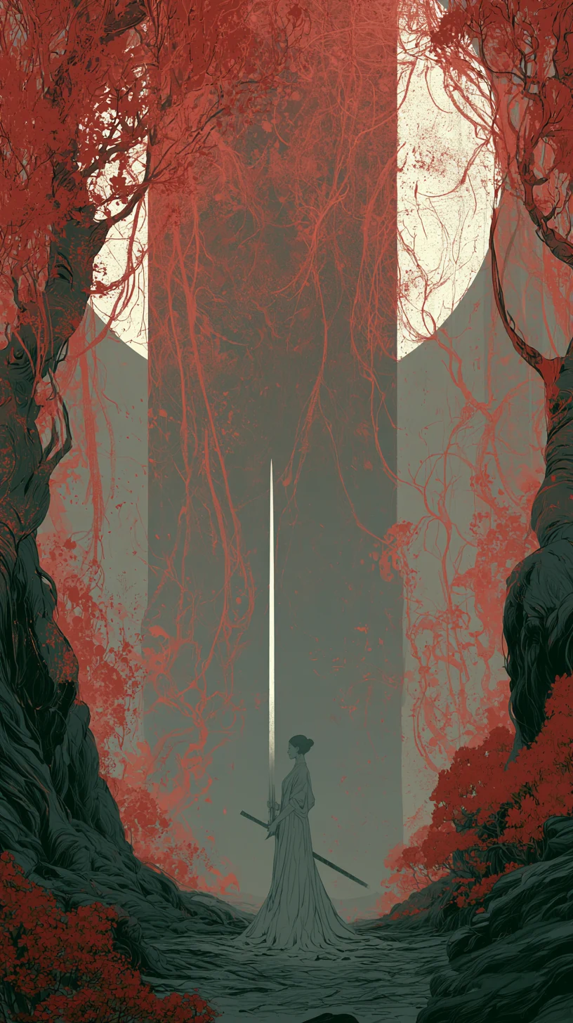 Hour Lone Seven Killings 时上一位贵格 — atmospheric illustration in deep blue and silver, zhiji