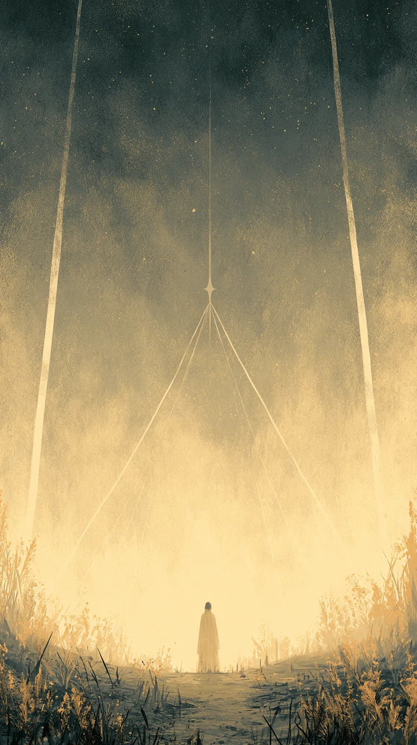 Mechanism Moon Harmony Beam Configuration 机月同梁 — atmospheric illustration in deep blue and silver, zhiji