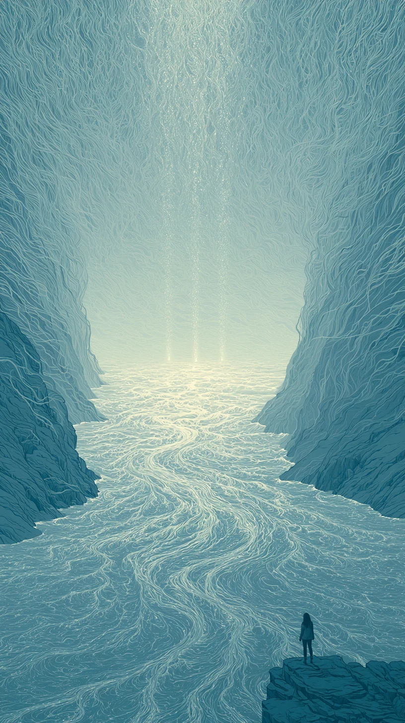 Monkey-Rat-Dragon Water Bureau 申子辰 — atmospheric illustration in deep blue and silver, zhiji