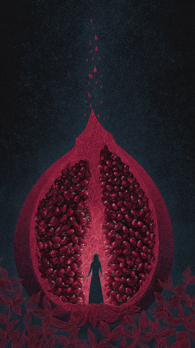 Pomegranate Wood (石榴木) — Hard exterior. Multitude inside. What looks singular contains hundreds of distinct seeds. BaZi talent badge from 知己 Zhiji.