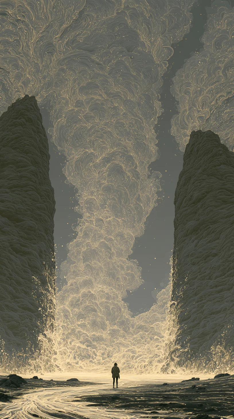 Power-Reliance Punishment 丑戌未 — atmospheric illustration in deep blue and silver, zhiji