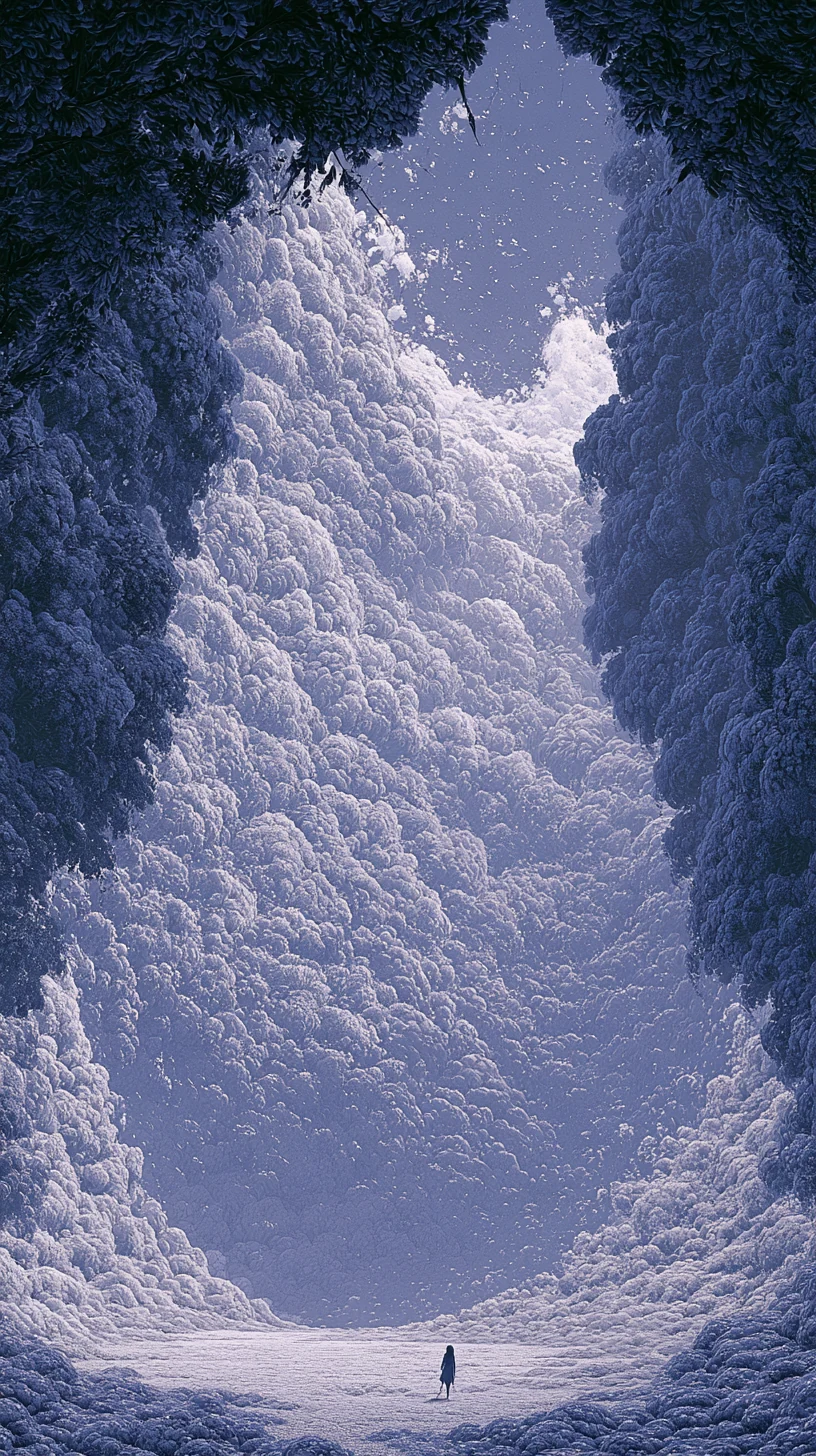Resource Heavy, Day Master Light 印重身轻 — atmospheric illustration in deep blue and silver, zhiji