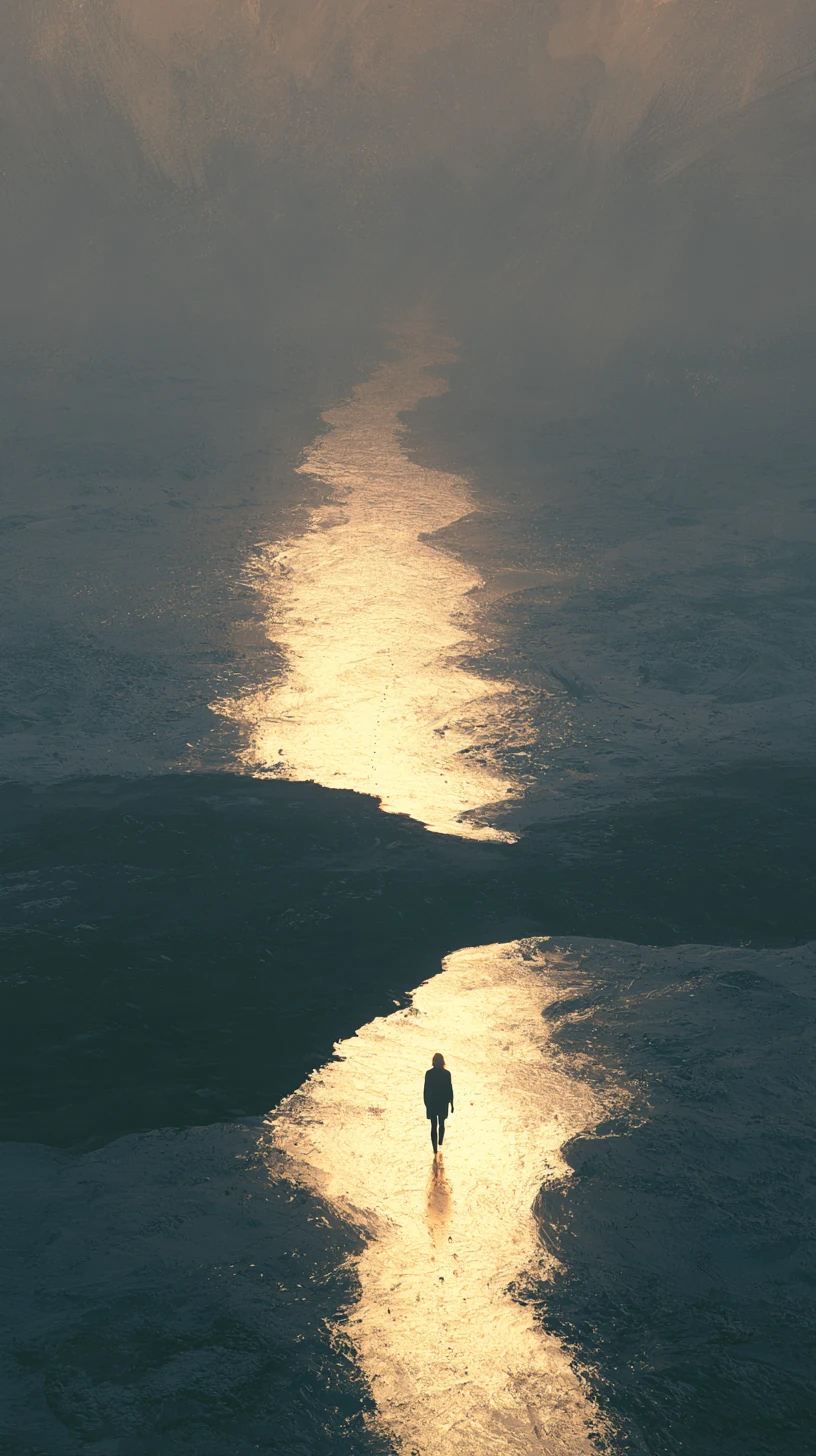 Road-Blocking Void 截路空亡 — atmospheric illustration in deep blue and silver, zhiji