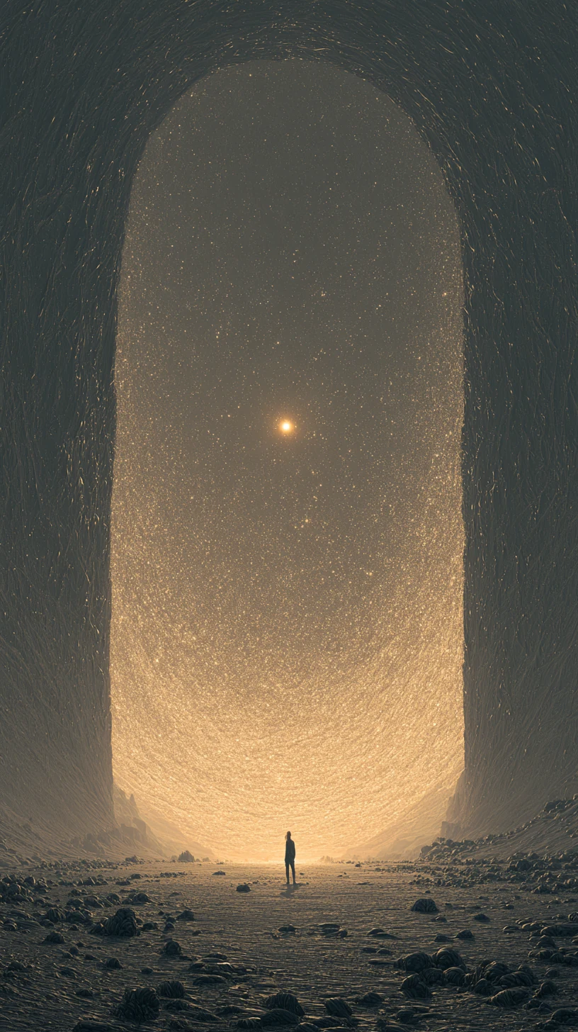Self-Transformation 自化 — atmospheric illustration in deep blue and silver, zhiji