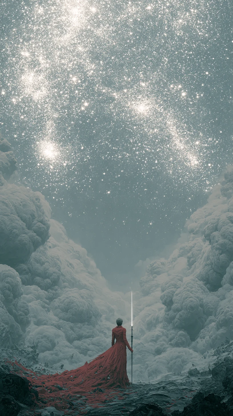 Seven Killings Facing the Dipper 七杀朝斗 — atmospheric illustration in deep blue and silver, zhiji