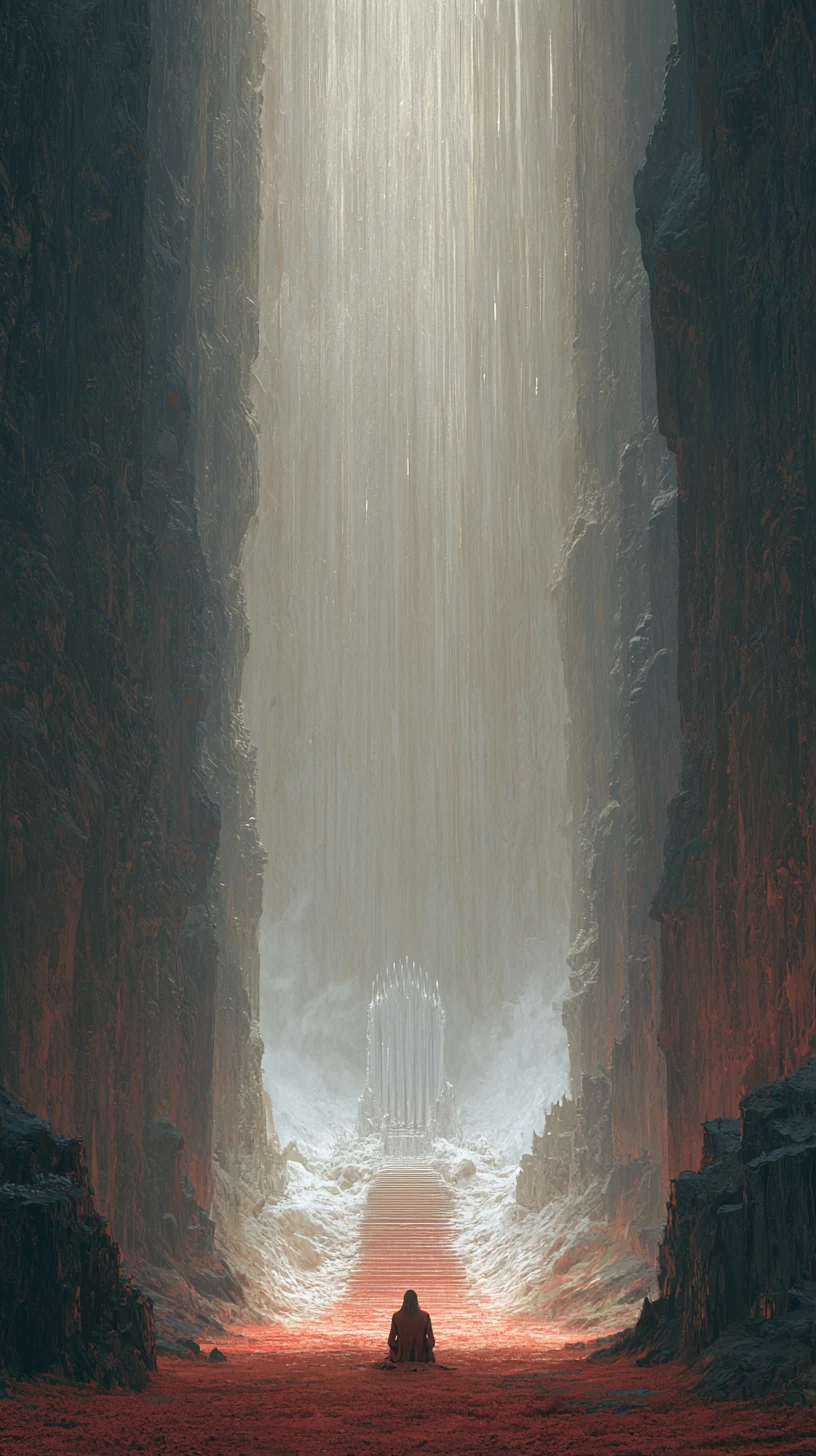 The Pole Star Faces the Light 极向离明 — atmospheric illustration in deep blue and silver, zhiji