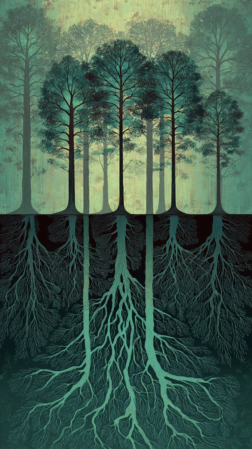 The Wood Frame (木局三合) — Growth written into the architecture. Expansion is not ambition. It is constitution. BaZi talent badge from 知己 Zhiji.