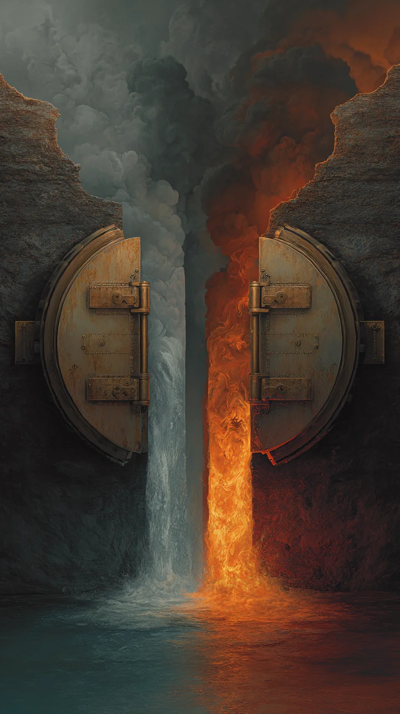 Vault Against Vault (辰戌冲) — Two storage systems colliding. What is held and what must finally be released. BaZi talent badge from 知己 Zhiji.