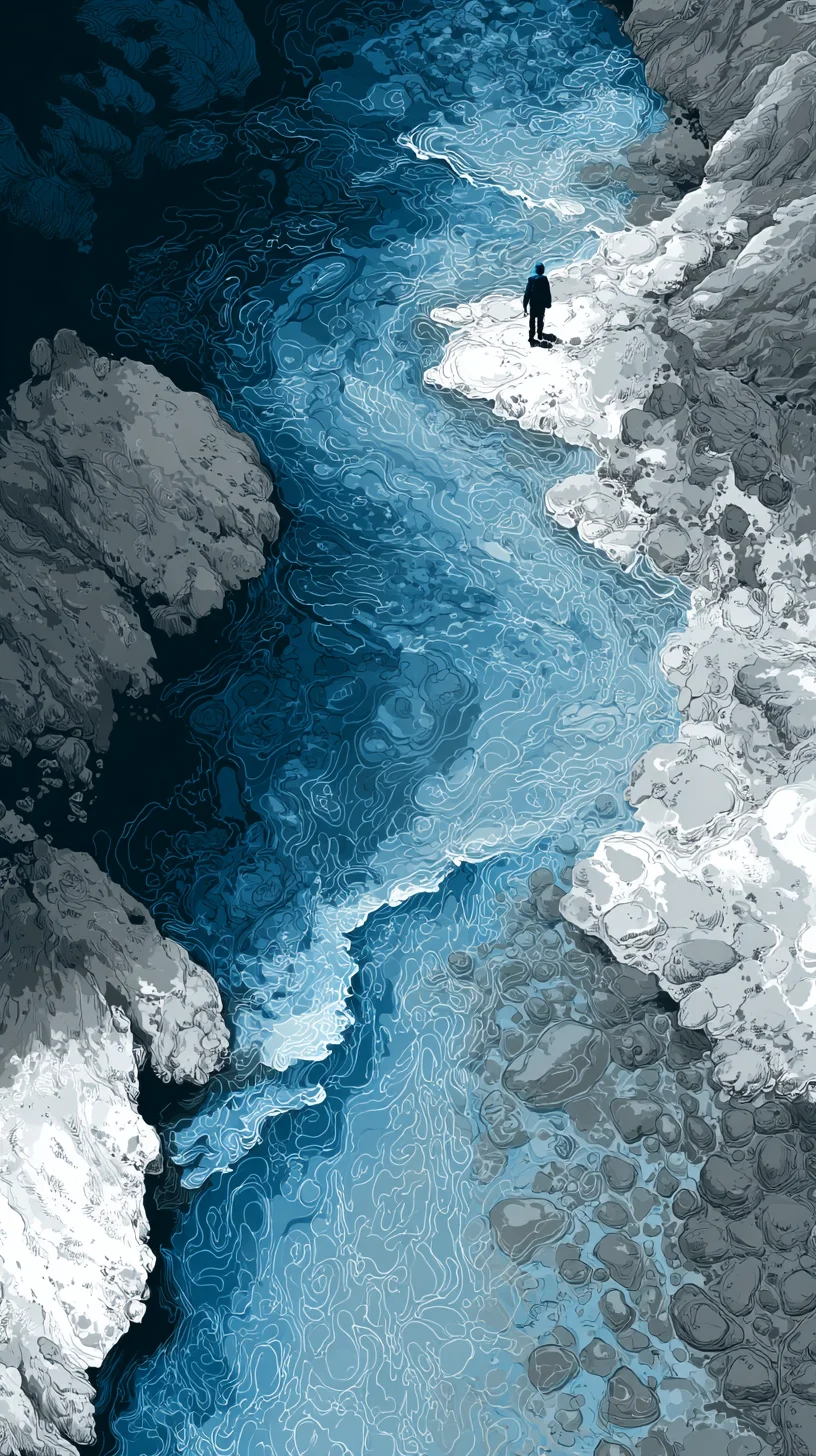 Water of the Great Stream (大溪水) — Mineral depth accumulated through every hard passage. What others call pressure, this water calls enrichment. BaZi talent badge from 知己 Zhiji.