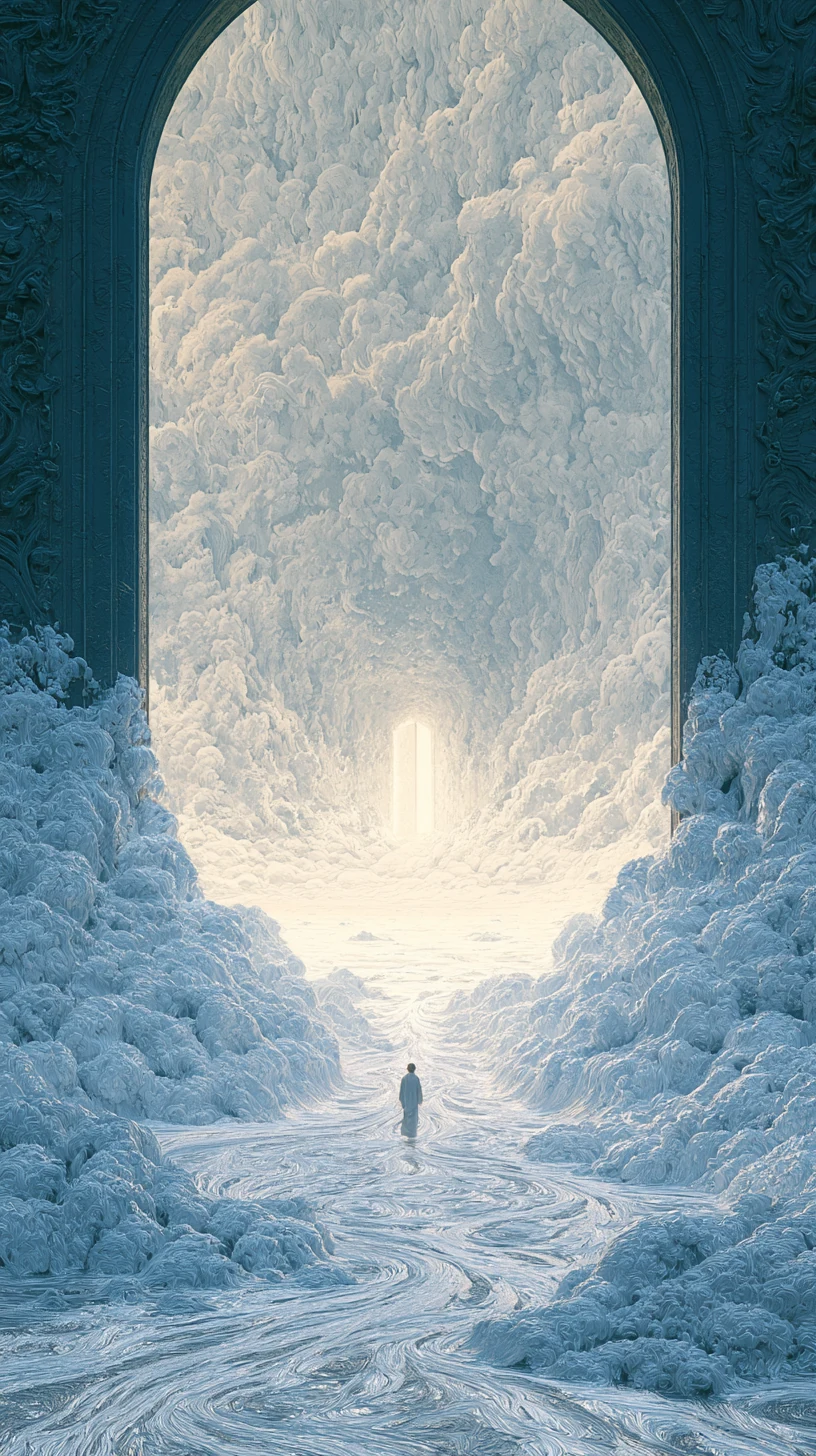 Well-Rail Formation 井栏叉格 — atmospheric illustration in deep blue and silver, zhiji
