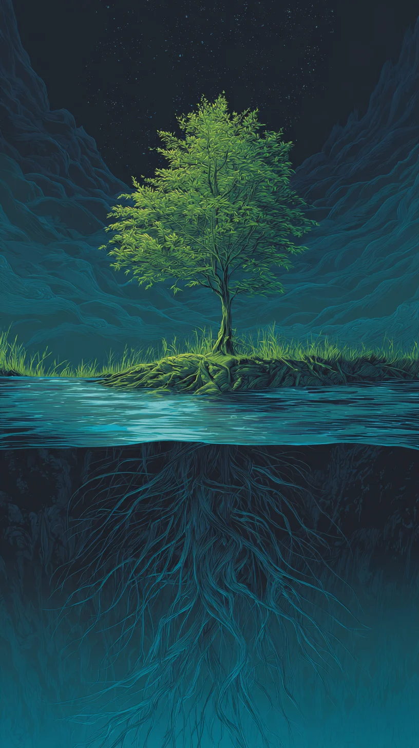 Wood-Water Bond (寅亥合) — The resource that quietly feeds ambition. Nourishment and growth in structural partnership. BaZi talent badge from 知己 Zhiji.