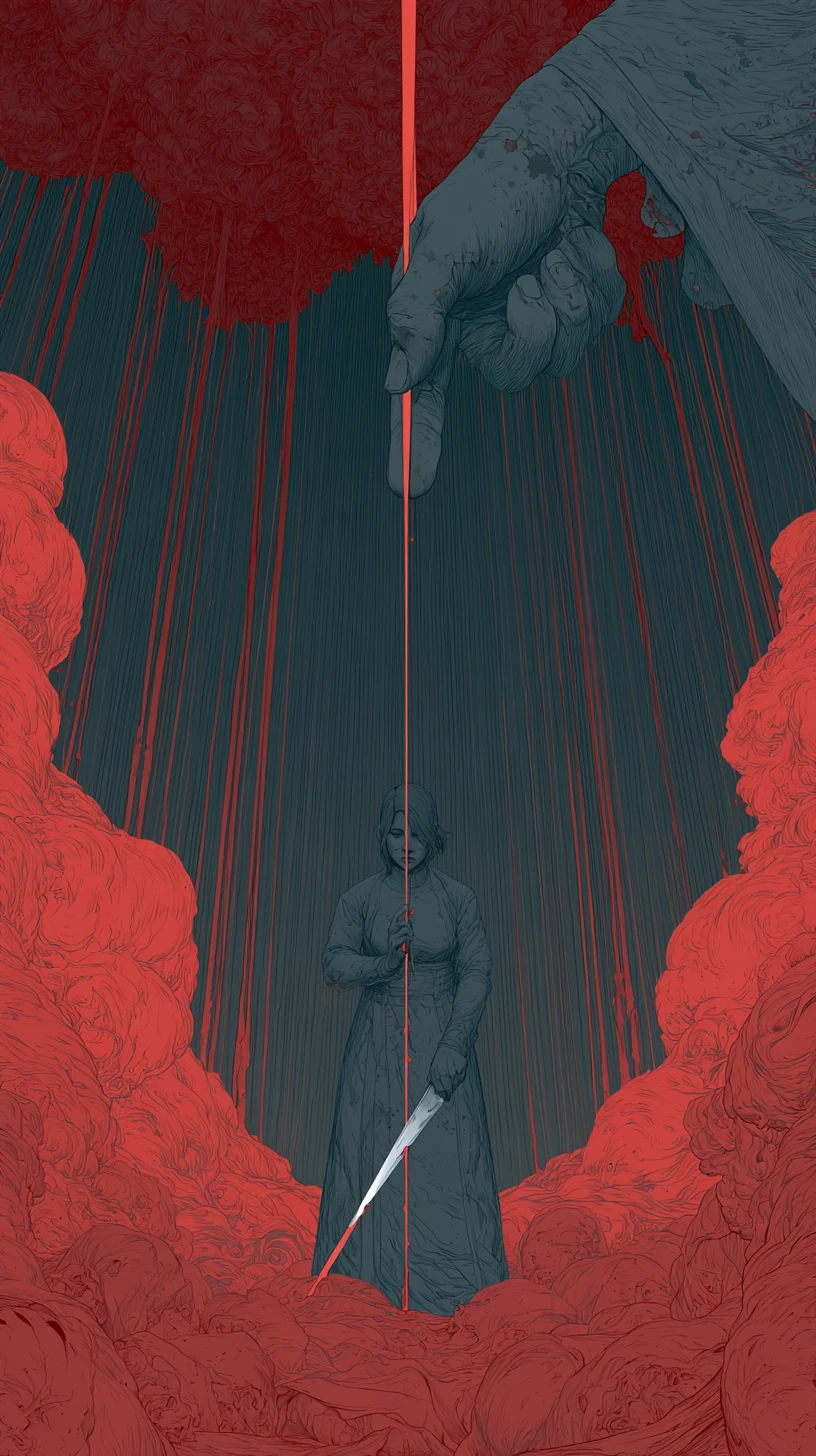 Yi-Xin Clash 乙辛冲 — atmospheric illustration in deep blue and silver, zhiji